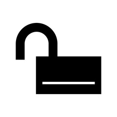 unencrypted icon or logo isolated sign symbol vector illustration - high quality black style vector icons
