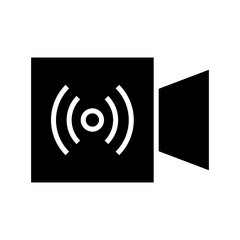 video connection icon or logo isolated sign symbol vector illustration - high quality black style vector icons
