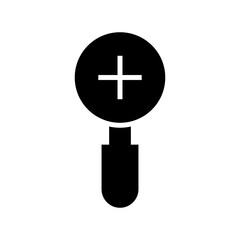 zoom in icon or logo isolated sign symbol vector illustration - high quality black style vector icons
