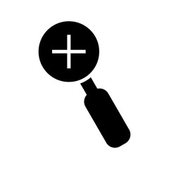 zoom in icon or logo isolated sign symbol vector illustration - high quality black style vector icons
