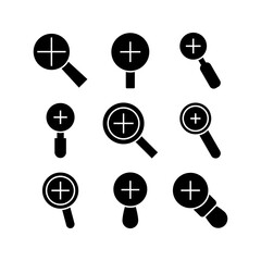 zoom in icon or logo isolated sign symbol vector illustration - high quality black style vector icons

