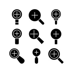 zoom in icon or logo isolated sign symbol vector illustration - high quality black style vector icons
