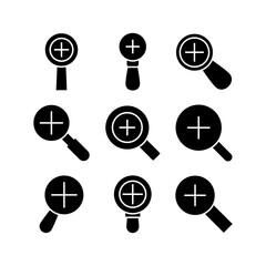 zoom in icon or logo isolated sign symbol vector illustration - high quality black style vector icons
