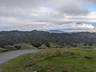 landscape in the mountains from Las Trampas Regional Wilderness Park