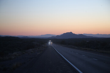 sunset in the mountains