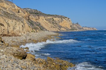 Hiking along the Pacific Coastline of the Palos Verdes Peninsula in south Los Angeles County