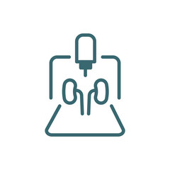 organ printing icon. Filled organ printing icon from ai and future technology collection. Glyph vector isolated on white background. Editable organ printing symbol can be used web and mobile