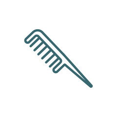 inclined comb icon. Filled inclined comb icon from beauty and elegance collection. Glyph vector isolated on white background. Editable inclined comb symbol can be used web and mobile