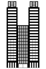 都庁　東京　ビル　アイコン