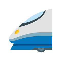 High-Speed Train Vector sign design. Isolated high speed train, designed to cover long distances at high speed.