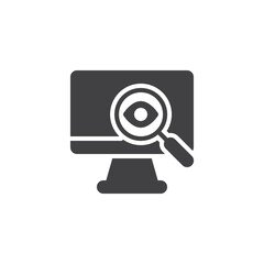 System monitoring vector icon