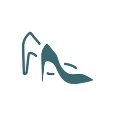 heel icon. Filled heel icon from fashion and things collection. Glyph vector isolated on white background. Editable heel symbol can be used web and mobile