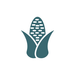 corn icon. Filled corn icon from vegetables and fruits collection. Glyph vector isolated on white background. Editable corn symbol can be used web and mobile