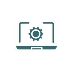 software icon. Filled software icon from information technology collection. Glyph vector isolated on white background. Editable software symbol can be used web and mobile