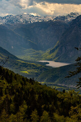 Fototapeta premium Beautiful Bohinj lake in Slovenia 