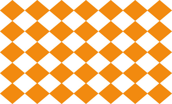 orange brown checkboard games, diamond seamless repeat pattern, replete image design for fabric printing