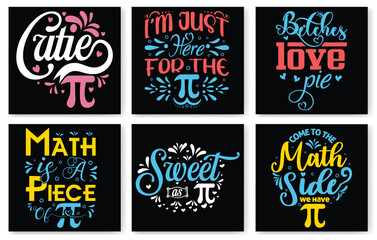 Pi day T-shirt design Bundle, Happy Pi Day, Pi t-shirt, funny pi t-shirt, pi saying, sarcastic cute math T-Shirt, March 14th pi day t-shirt Design Bundle