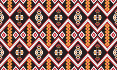Geometric ethnic pattern for background,fabric,wrapping,clothing,wallpaper,Batik,carpet,embroidery style.