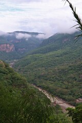 Vista áerea del puente de Arcediano en la barranca de Huentitan en Guadalajara México