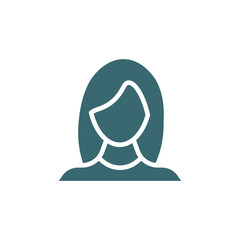 women icon. Filled women icon from Human Resources collection. Glyph vector isolated on white background. Editable women symbol can be used web and mobile