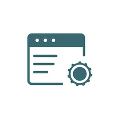 Fototapeta premium application icon. Filled application icon from Human Resources collection. Glyph vector isolated on white background. Editable application symbol can be used web and mobile