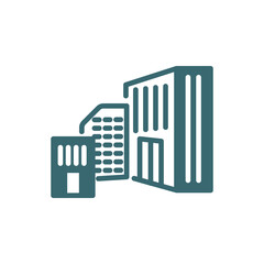 company icon. Filled company icon from Human Resources collection. Glyph vector isolated on white background. Editable company symbol can be used web and mobile