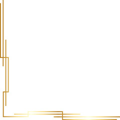 Elegant Gold Border Corner 