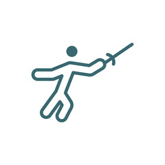 medieval fencing icon. Filled medieval fencing icon from sport and game collection. Glyph vector isolated on white background. Editable medieval fencing symbol can be used web and mobile