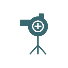 pitching machine icon. Filled pitching machine icon from technology collection. Glyph vector isolated on white background. Editable pitching machine symbol can be used web and mobile