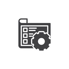 Project management vector icon