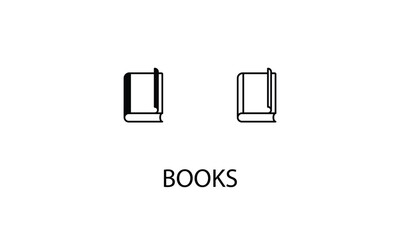 Book double icon design stock illustration