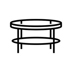 table living room line icon vector illustration