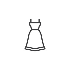 Sundress line icon