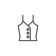 Summer blouse line icon