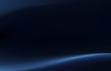 Blue background. Abstract light blue metal gradient. Shiny blue blur texture background. Geometric texture wall with light reflections. Dark blue wallpaper. 3D Vector illustration.