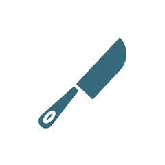 big knife icon. filled big knife icon from restaurant collection. flat glyph vector isolated on white background. Editable big knife symbol can be used web and mobile