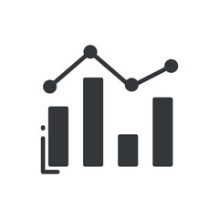 bar diagram icon.filled bar diagram icon from business collection. flat glyph vector isolated on white background. Editable bar diagram symbol can be used web and mobile