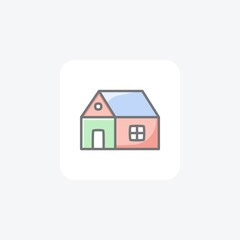 Home, house fully editable vector icon

