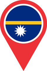 Nauru flag pin map 2023031360