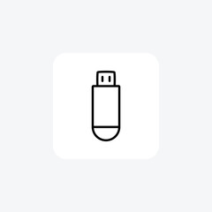 Drive, flash fully editable vector icon

