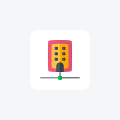 Connection, document fully editable vector icon

