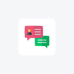 Fototapeta premium Chat, communication fully editable vector icon