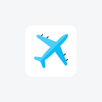 Airoplan, airpot fully editable vector icon

