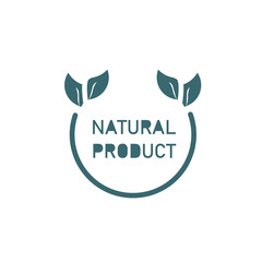 natural product icon. Filled natural product, organic icon from ecology collection. Flat glyph vector isolated on white background. Editable natural product symbol can be used web and mobile