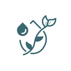 oil drops icon. Filled oil drops, oil icon from ecology collection. Flat glyph vector isolated on white background. Editable oil drops symbol can be used web and mobile