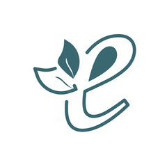 eco e icon. Filled eco e, ecology icon from ecology collection. Flat glyph vector isolated on white background. Editable eco e symbol can be used web and mobile