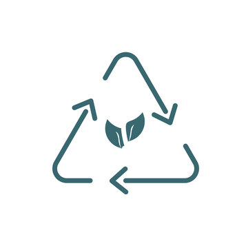 eco icon. Filled eco, sign icon from ecology collection. Flat glyph vector isolated on white background. Editable eco symbol can be used web and mobile