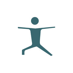 exercise icon. Filled exercise icon from health and medical collection. Flat glyph vector isolated on white background. Editable exercise symbol can be used web and mobile