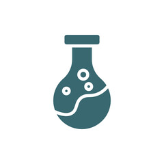 poisonous icon. Filled poisonous icon from health and medical collection. Flat glyph vector isolated on white background. Editable poisonous symbol can be used web and mobile