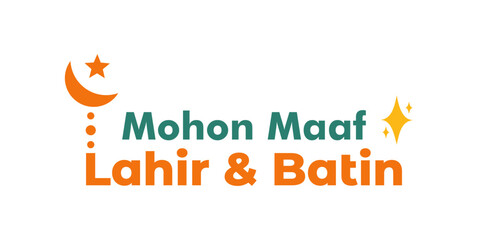 Mohon maaf lahir dan batin, halal bihalal. Eid al fitr tradition